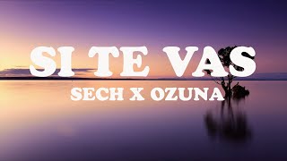 🔥SI TE VAS🔥 (Letra / Lyrics) - Sech, Ozuna