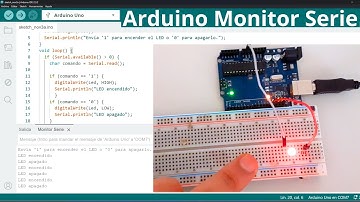 Arduino Monitor Serie  - Como Encender y Apagar un Led desde el Monitor Serial - Tutorial completo