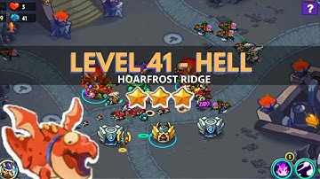 King of Defense: Level 41 HELL / HOARFROST RIDGE / with basic heroes