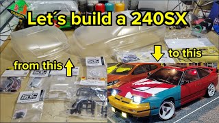 Let´s build a Nissan 240SX S13 Pignose RC Drift Body