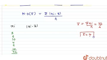 Find the mean deviation about the mean for 3,6,10,4,9,10 | CLASS 12 | STATISTICS | MATHS | Doubt...