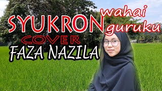 Download lagu Syukron Wahai Guruku Tengku Dibalee Cover Faza Nazila  Pondok Pesantren Haqqul Y mp3