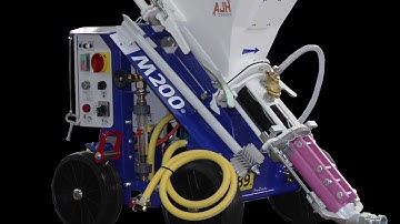 M tec M200 spraying Parex Mono