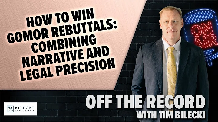 How To Win GOMOR Rebuttals: Combining Narrative and Legal Precision