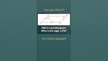 Are you smart? #parallelogram #angles #shorts