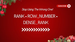 Sql Tricks - Rownumber Vs Rank Vs Denserank When To Use What?