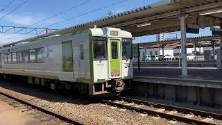 JR磐越西線 普通列車 キハ110系 会津若松駅入線