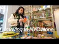 shopping for decor + plants for my new NYC apartment! | MOVING ALONE AT 19 ep.9