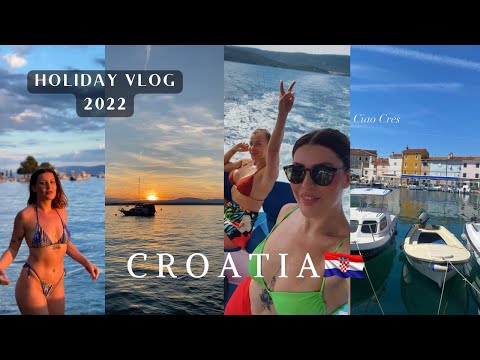 CROATIA VLOG | Cres , Crikvenica - girls trip (boat day , cave , best beaches & more !)
