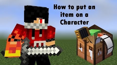 How to put an item on a character - A Mine-Imator Short Tutorial | Tutorial #1