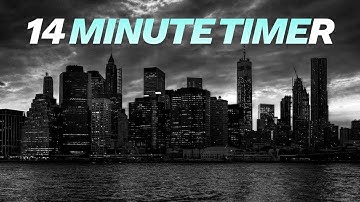14 Minute Timer ⏱️ | Clean Countdown with Alarm | Study • Workout • Focus
