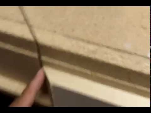 Make A Perfect 45 Degree Miter Cut In A Laminate Countertop Youtube