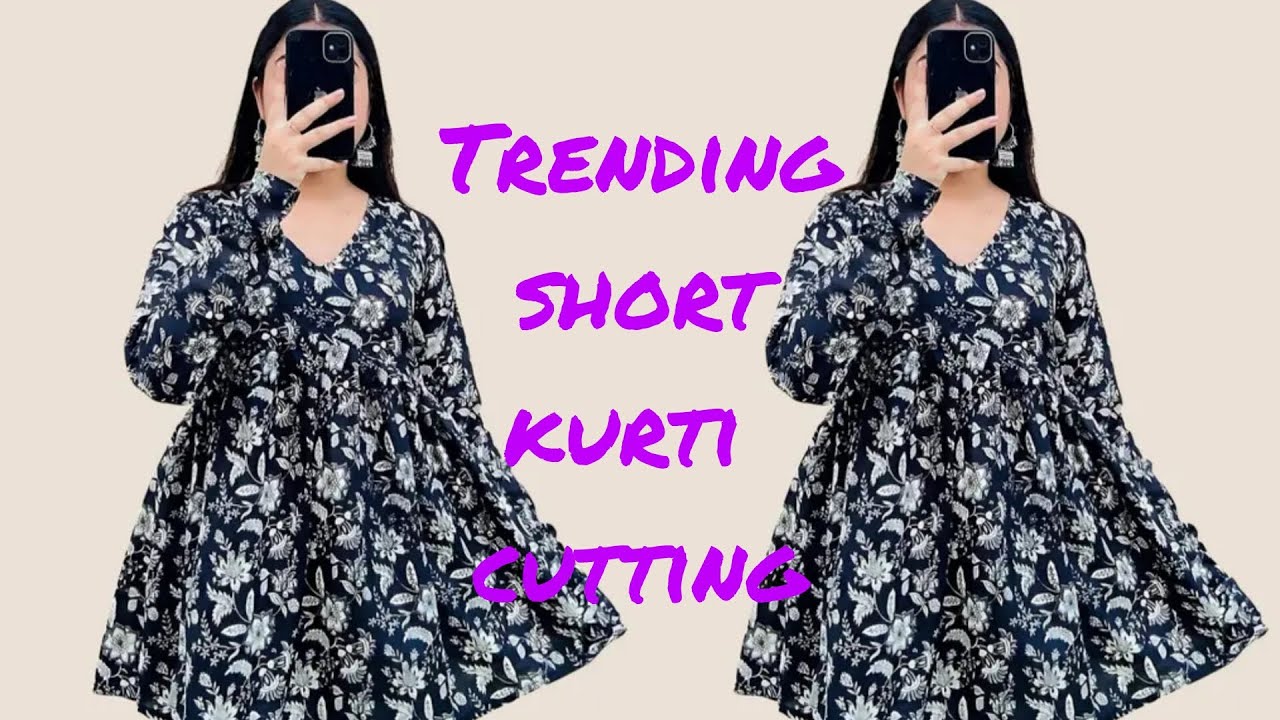 short round dress cutting and stitching