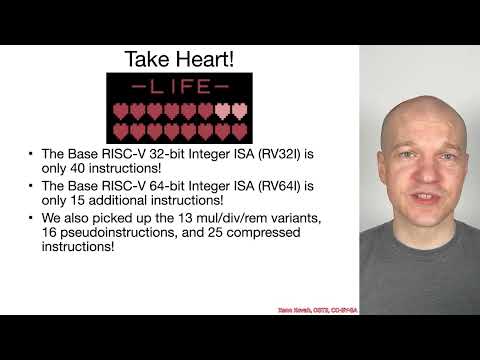 Arch1005: RISC-V Assembly 17 01 Conclusion