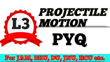 Projectile motion PYQ: Mechanics : m.sc entrance ; BHU,JNU,DU,HCU,CUCET 2022;CPET 2022;IIT JAM