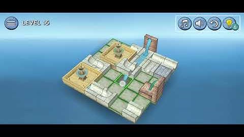 LEVEL 16 - POOLS II | Flow Water Fountain 3D Puzzle | Walkthrough, Gameplay, Zonder commentaar