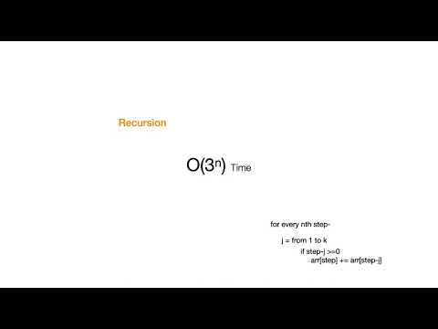 Complexity Analysis | Staircase Problem | Dynamic Programming