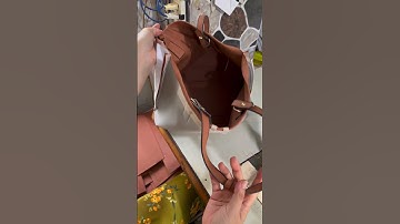 ráp túi xách cực to và cách vào nẹp kéo miệng túi xách không cần dán keo