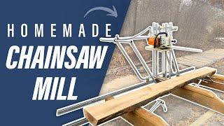 Homemade Chainsaw Mill  No Welding!