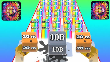 Satisfying Mobile Game New Video Jelly Run 2048 - 2048 cube puzzle gameplay walkthrough part 13