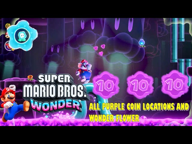 Swamp Pipe Crawl (Super Mario Bros Wonder) All Purple Coins! 