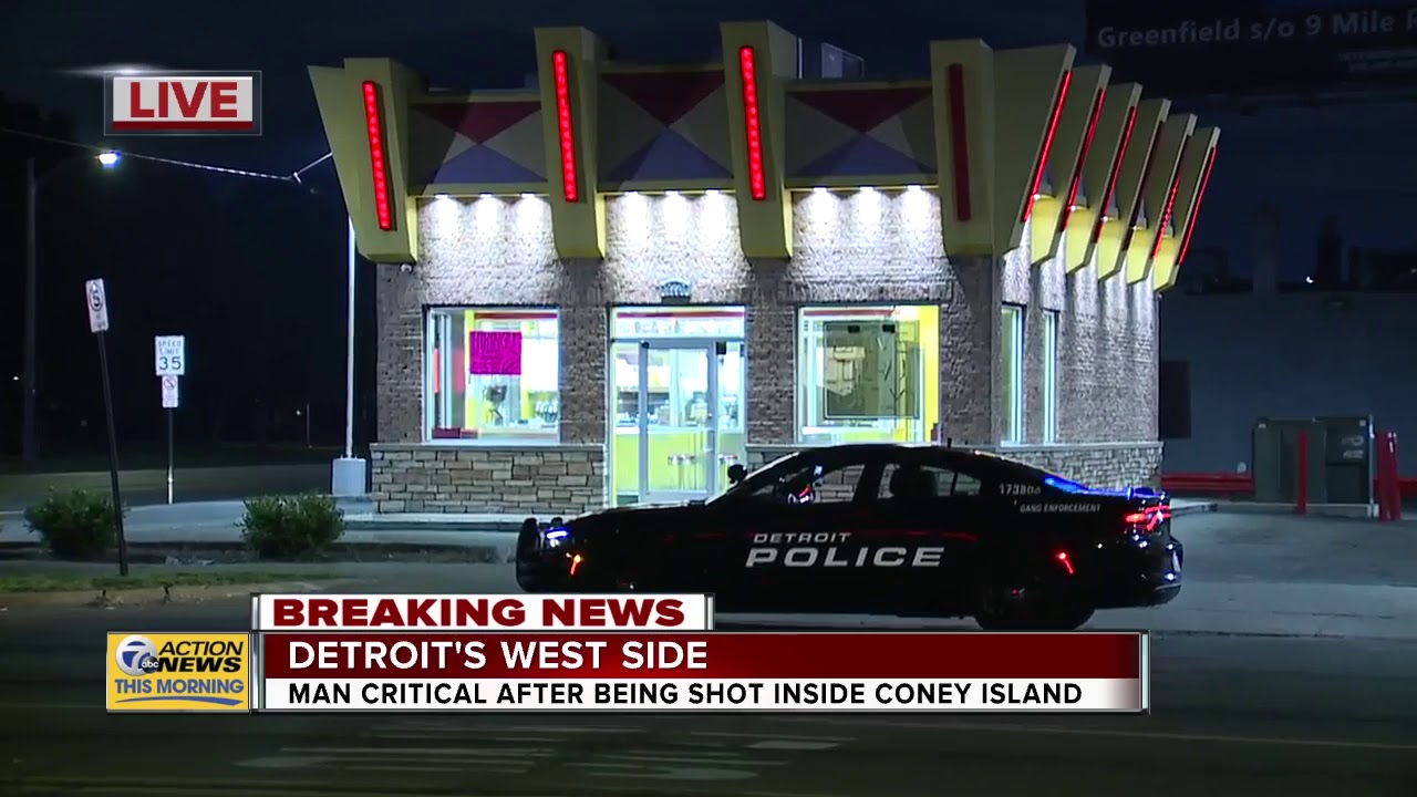 Man in critical after being shot inside coney island in Detroit YouTube