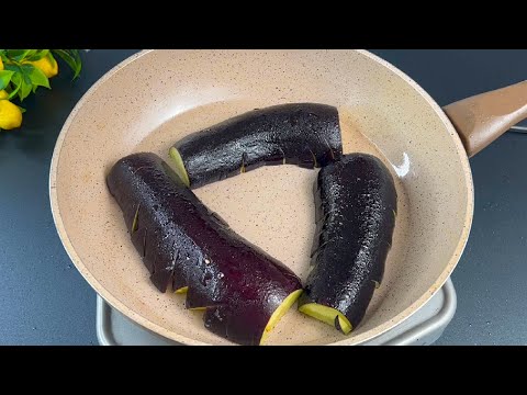 СОЧНЫЕ БАКЛАЖАНЫ - Главное их правильно нарезать! Корейский секрет приготовления!