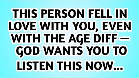 👉This person fell in love with you even with the age difference God wants you to listen this now...
