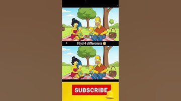 Find 4 differences #simpsons