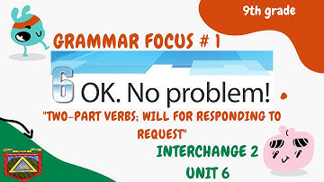 TWO-PART VERBS; WILL FOR RESPONDING TO REQUESTS: Grammar Focus, Book 2, Unit 6, Act. 3.