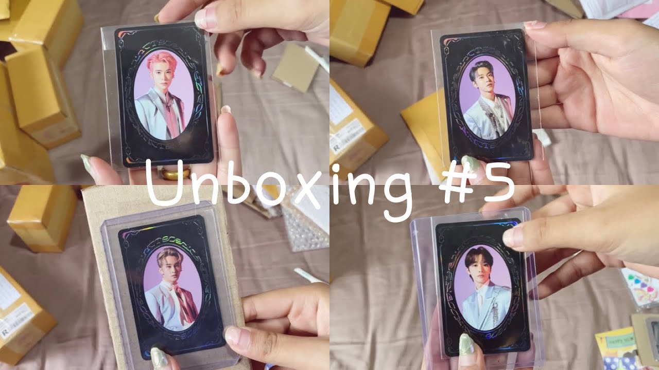 unboxing #5 | แกะพัสดุในรอบ1เดือน yearbook7ใบ, เฟรมการ์ด, ลองเล่นเฟรมการ์ด