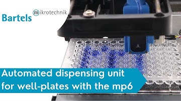 Automated dispensing unit for well-plates featuring the mp6 │ A liquid handling solution by Bartels