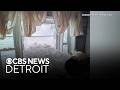Ice slams through homes in Northern Michigan flooding