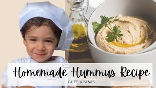 Toddler chef makes delicious hummus! | Best homemade hummus recipe by LazarLegacy 123 views 2 years ago 7 minutes, 35 seconds