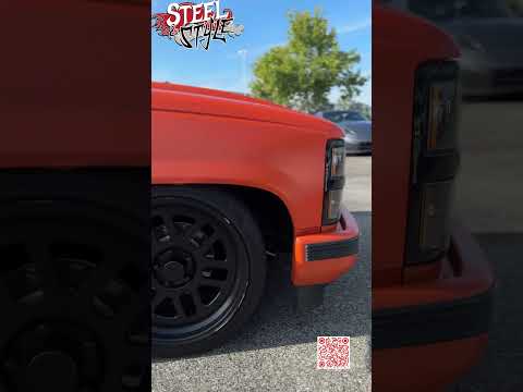 Custom Orange Chevy Pickup Rolling Shot Winter Park Cars Coffee