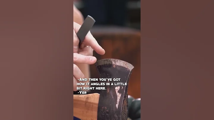 How to CORRECTLY sharpen an axe (sort of)