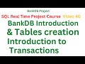 #40 Bank Tables Creation and Transaction in SQL | SQL Real Time Project Course  in Telugu|SQL Telugu