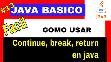 ✅ Cómo Usar return, continue y break en Java 🚀 | Tutorial Explicado Paso a Paso para Principiantes 🔍