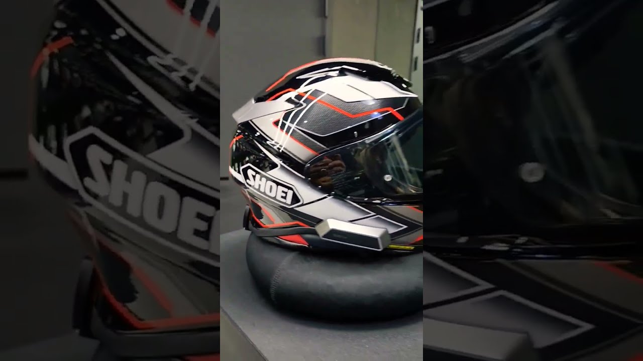 Shoei Z8 helmet with Sena SRL-EXT - YouTube