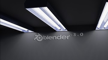 🔆[ Blender 3.0 ] How to Make a Fluorescent Light - TIMELAPSE🔆