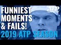 Funny ATP Tennis Moments And Fails 2019! 😂