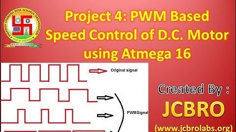 Embedded Project 1: PWM Based Speed Control of D.C. Motor using ATmega16