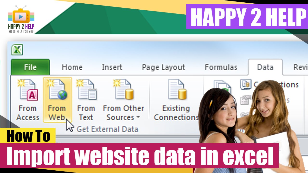 How to import data from any website to excel worksheet instantaneously ...