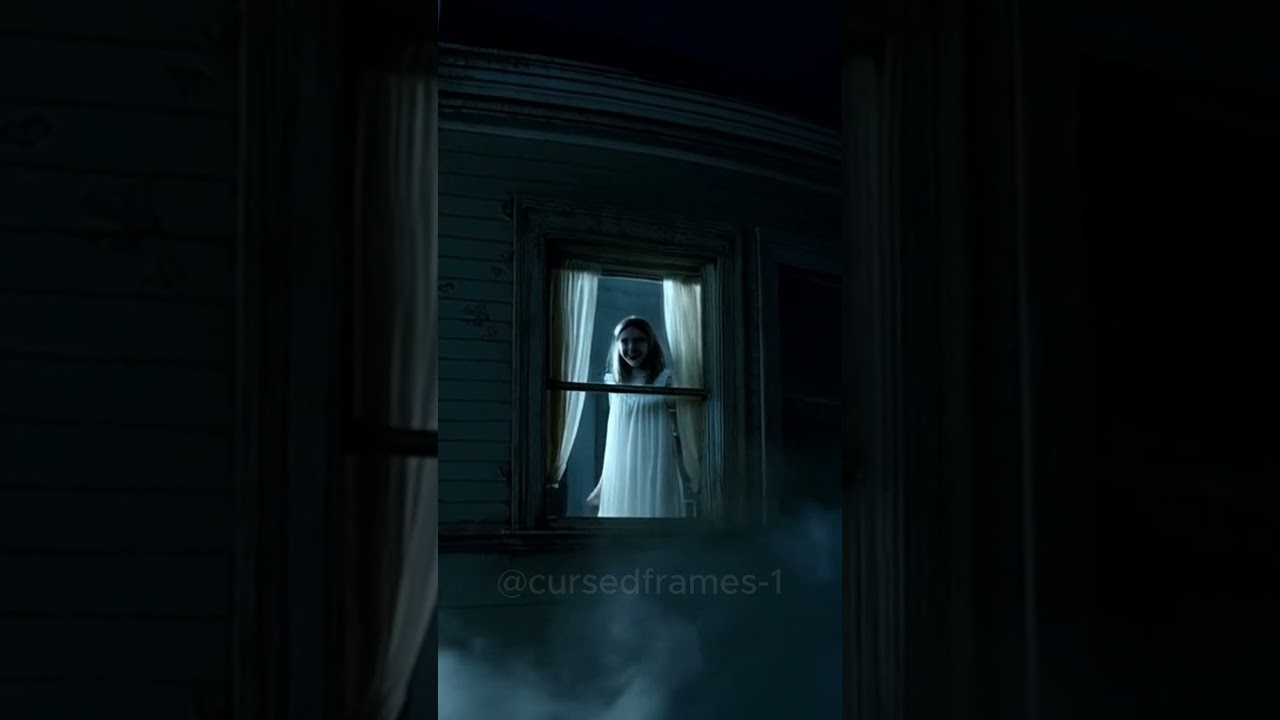 Creepy girl live in the haunted house 