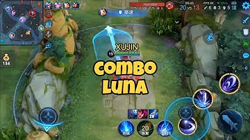 Combo Luna Gameplay Honor Of Kings China Server Hero Skill Tutorial Jungling Assassin HOK Global