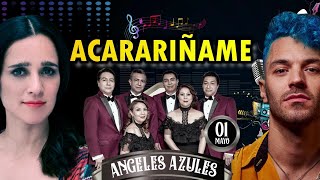 ANGELES AZULES FT JULIETA VENEGAS Y JUAN- ACARIÑAME (LETRA)