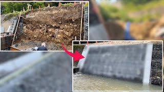 崩れた河岸を復旧する。大型ブロック設置工事 【災害復旧工事-Part.2】