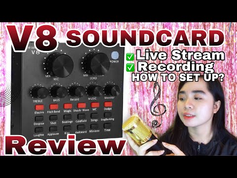 V8 SOUNDCARD|REVIEW|HOW TO SET UP|
