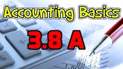 Accounting Basics 3.8a - Comprehensive Adjusting Journal Entries Problem