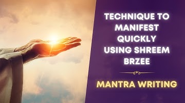 Technique to manifest quickly using Shreem Brzee | Mantra Writing | Manifest Faster using Mantra